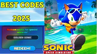 UPDATE⚠️ SONIC SPEED SIMULATOR CODES IN JULY 2025 | NEW ROBLOX SONIC SPEED SIMULATOR 2025 screenshot 1