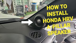 cara pasang A-pillar speaker HONDA HRV