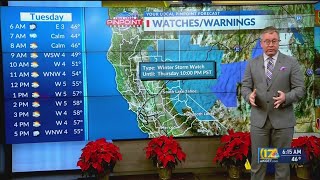 Bakersfield weather forecast Dec. 7