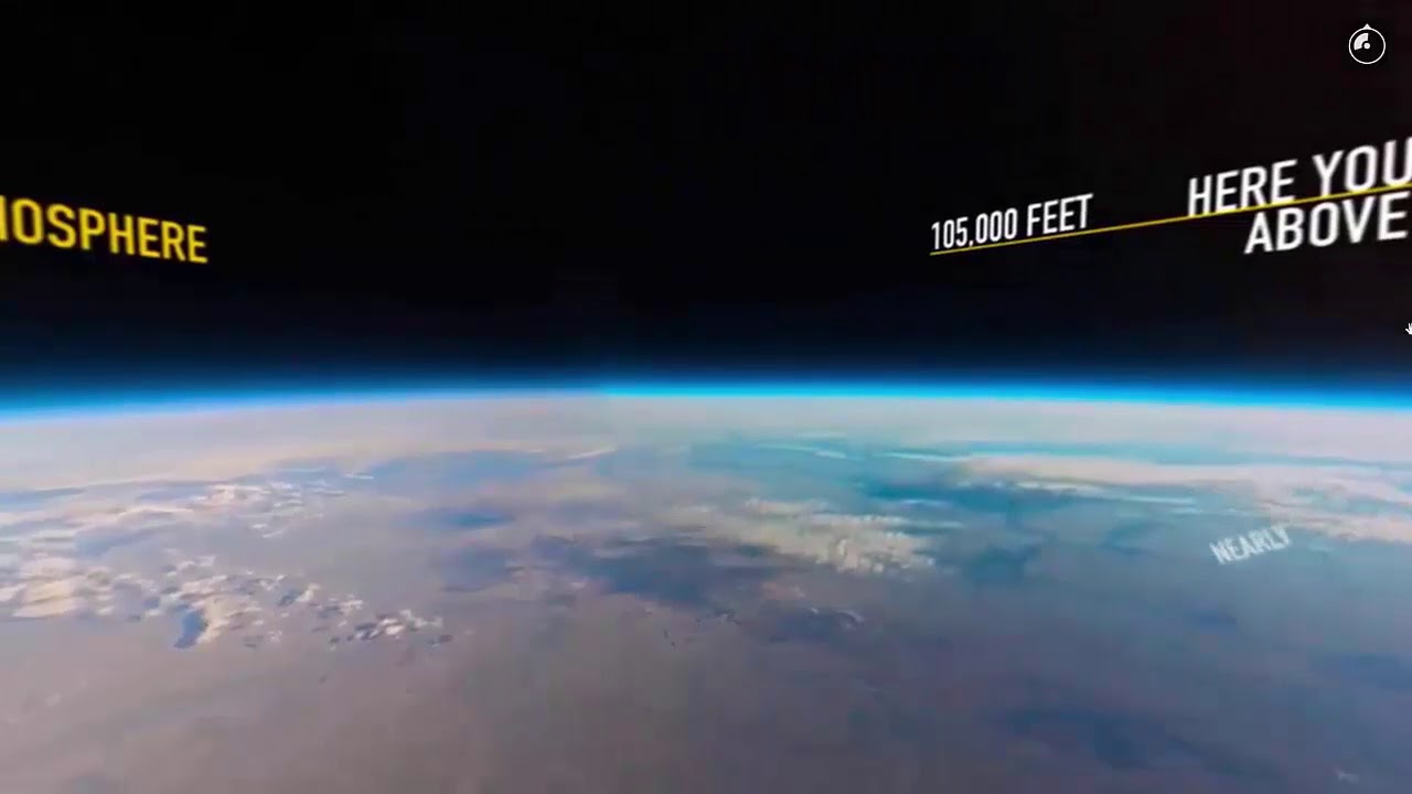 Curvatura de la tierra a 32 km de altura. - YouTube