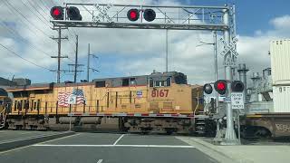Union Pacific short Stack Train (port of Los Angeles) 2/14/24
