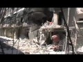 حلب أثار الدمار جراء القصف على صلاح الدين 8 8 2012م 