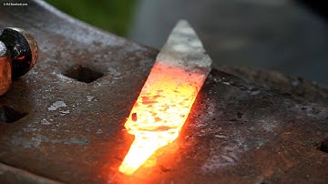 Making a Viking Seax from a Pruning Shear- Part 1 (Forging)