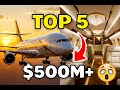 "TOP 5 Luxury Private Jets of Billionaires in 2024 ($500M+ Flying Palaces!)"