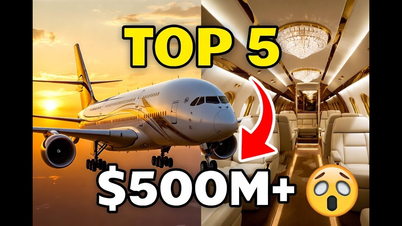 "TOP 5 Luxury Private Jets of Billionaires in 2024 ($500M+ Flying Palaces!)"