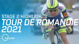 Tour de Romandie 2021 | Stage 2 Highlights | inCycle