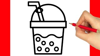 Wie zeichnet man Milchshake EINFACH - KAWAII SLUSH SELBER MALEN - EINFACH UND SÜß von Rizzo Chris