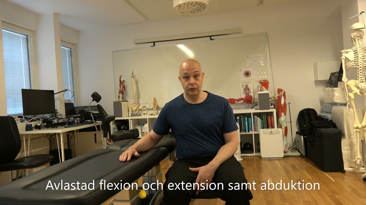 Avlastad flexion, extension och abduktion axelleden