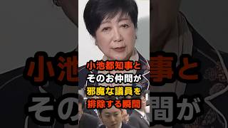 🔥20万再生!! 女帝・小池百合子とそのお仲間議員が邪魔者を排除する瞬間に戦慄… #小池百合子 #東京都議会