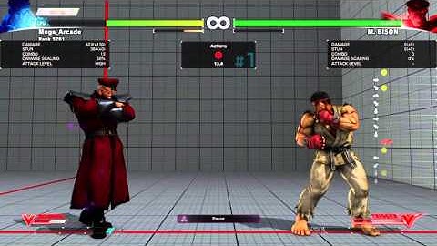STREET FIGHTER V (BETA PHASE 3) M Bison 423 V-Trigger Critical Art COMBO