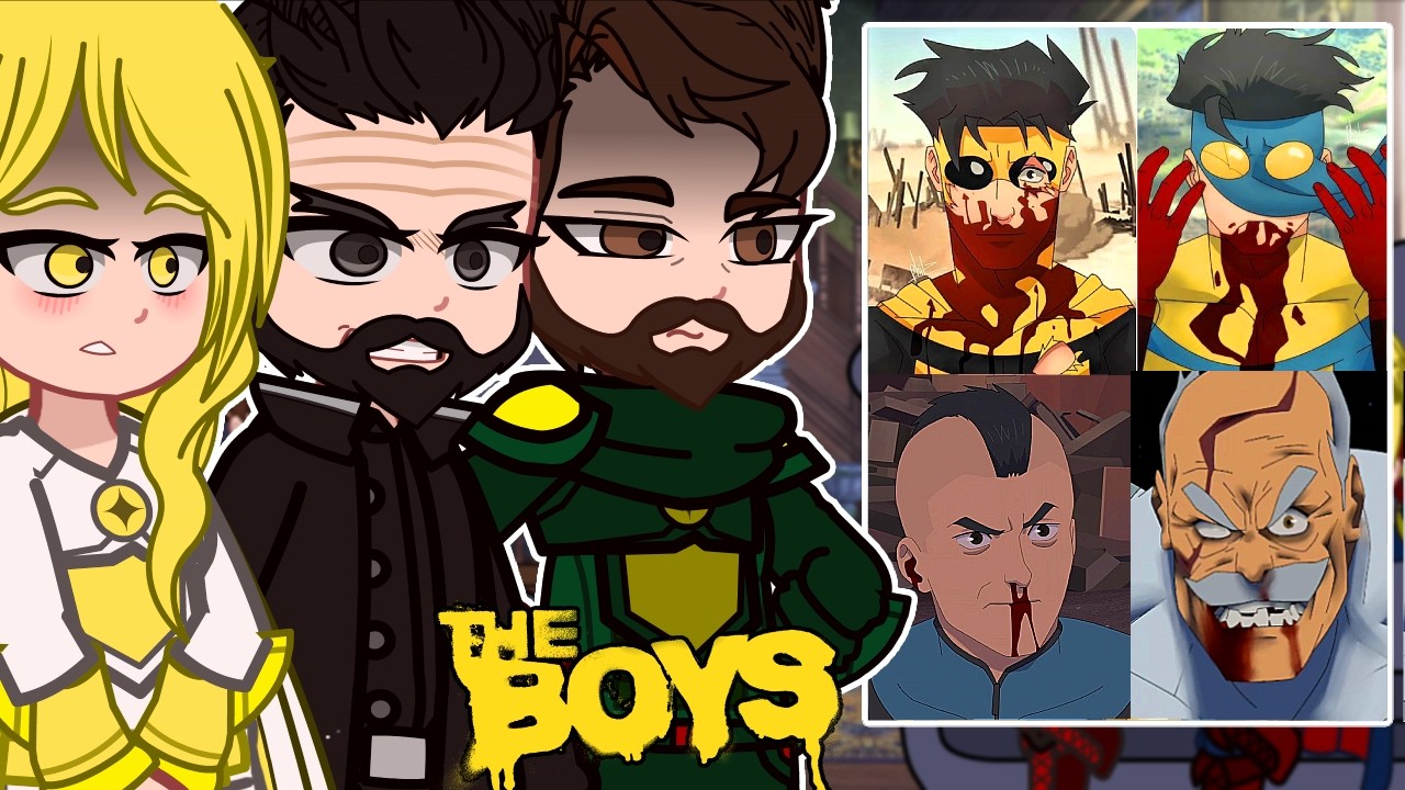 The Boys React to Invincible || Season 3 || Gacha React - TikTok Edits