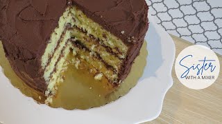 Vanilla Butter Cake with Chocolate Buttercream | Step-By-Step Tutorial