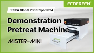 Demonstration Ecofreen PRETREAT MACHINE at Fespa Amsterdam