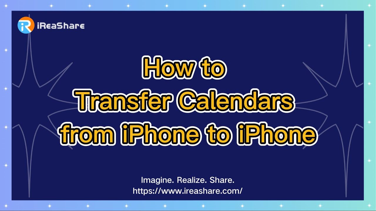 How to Transfer Calendars from iPhone to iPhone Directly - YouTube