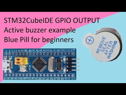 13. STM32CubeIDE Active buzzer. GPIO OUTPUT with STM32F103C8T6