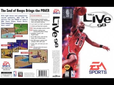 NBA Live 98 (Sega Genesis) - New York Knicks vs New Jersey Nets