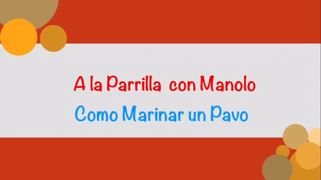 Como Marinar un Pavo / How to Marinade a Turkey bbq significado