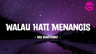 Walau Hati Menangis - Pance F. Pondaag (Cover Lirik Lagu)