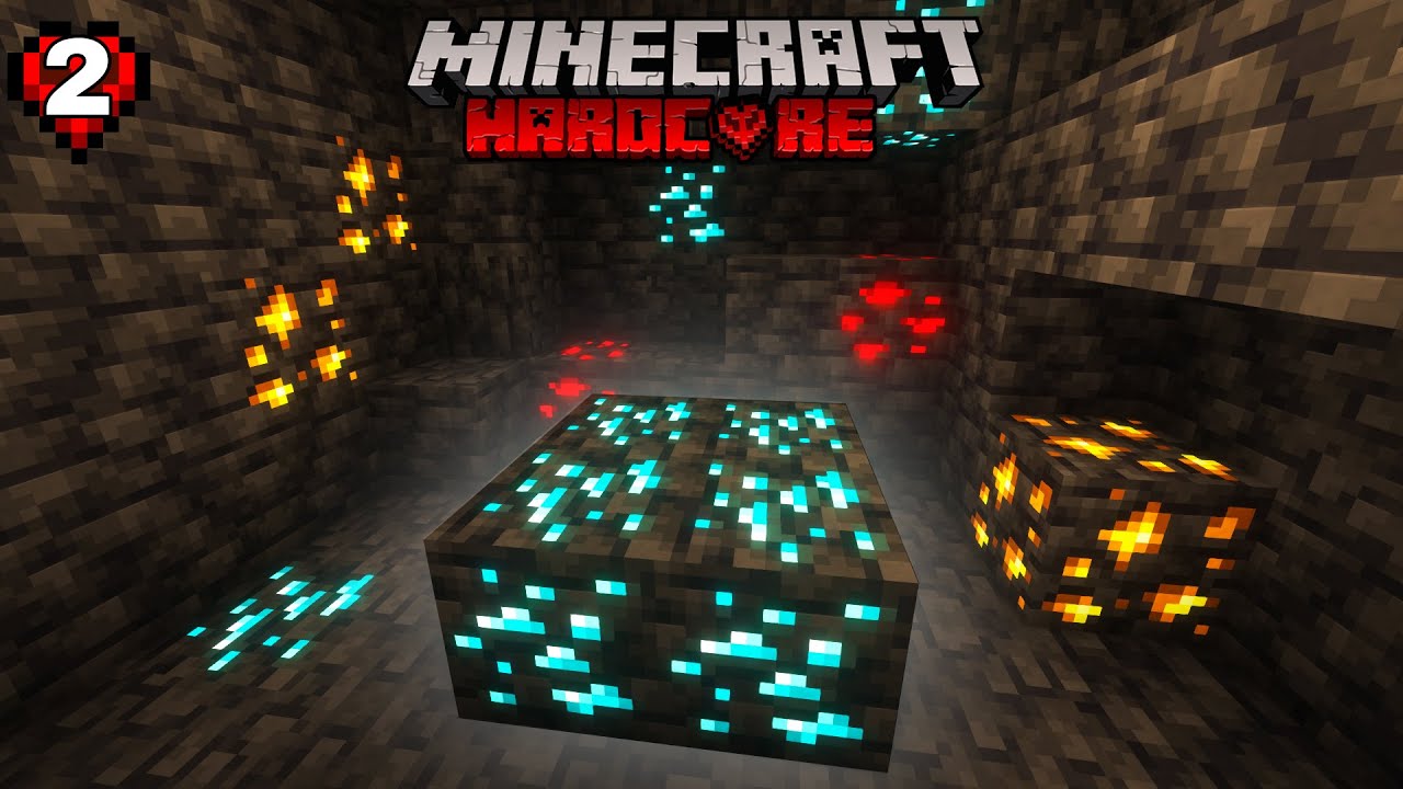 FOUND VERY FIRST DIAMONDS IN MINECRAFT HARDCORE EP - 2 - YouTube