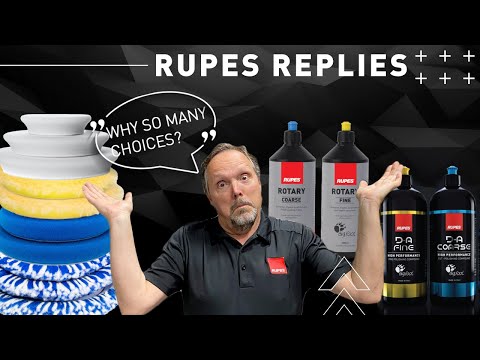 Different Pads and Compounds for Different Tools? [RUPES Replies Episode  024] 