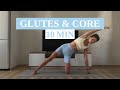 10 MIN GLUTES & CORE WORKOUT AT HOME | PILATES | RITA MARK
