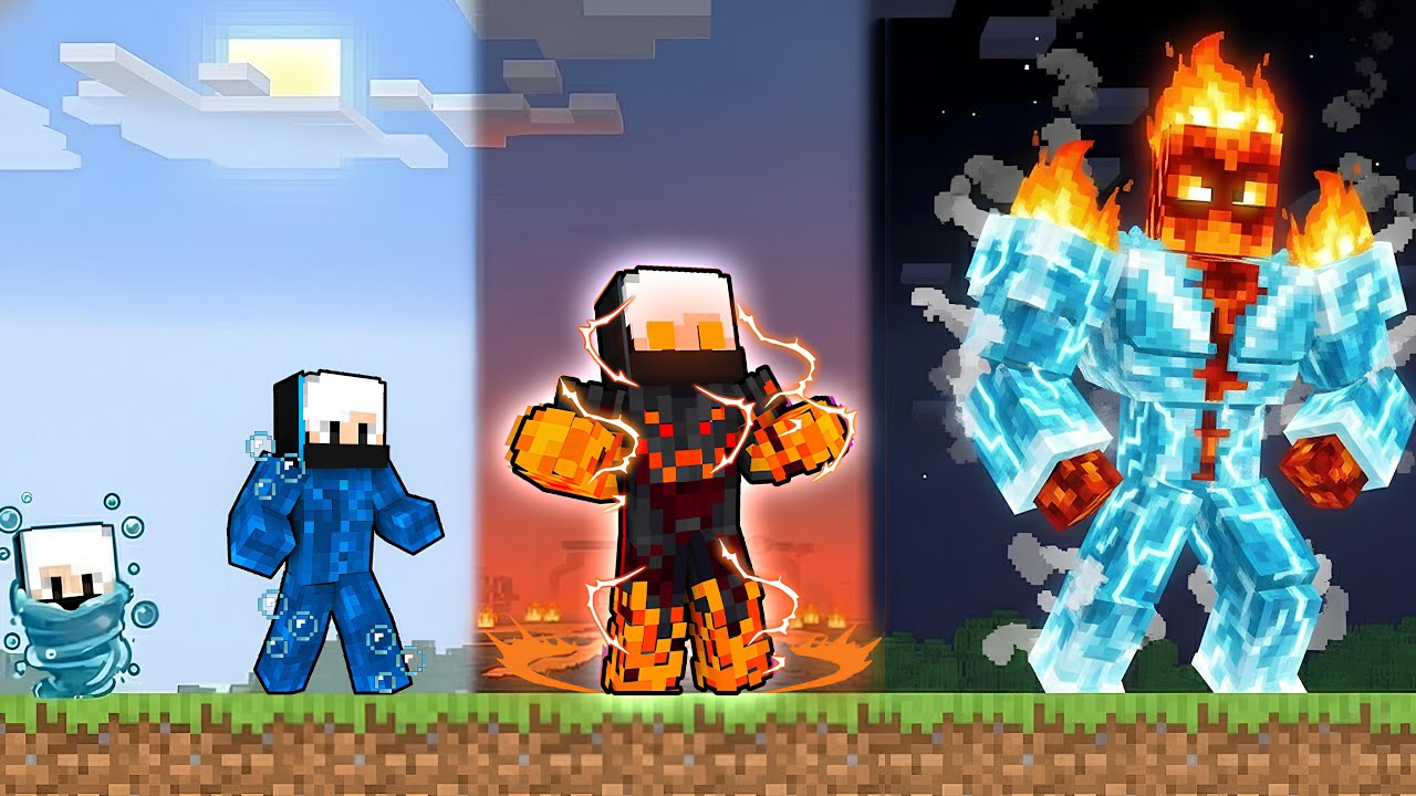 Upgrading ELEMENTAL to GOD ELEMENTAL in Minecraft!