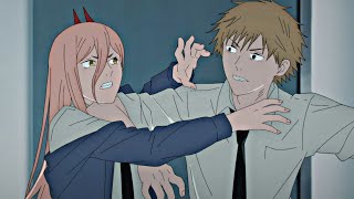 Denji And Power Fighting Over An Apple At Hospital Funny Scene Cute Moments With Aki - Chainsaw Man