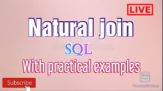 natural join👆👩‍💻//what is natural join and difference between natuaral join and inner join//2020//