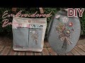프랑스자수 퀼트 가방 만들기 │ Embroidery Patchwork Linen Bag │ How To  Make DIY Crafts Tutorial