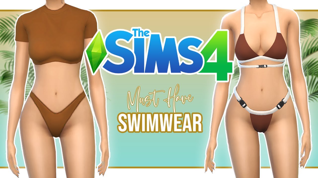 🌴 BEST CC SWIMWEAR! + Links | CAS | The Sims 4 - YouTube