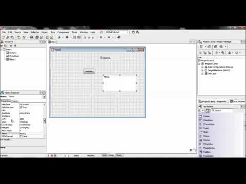 Среда разработки Delphi!!! Урок 1 !!