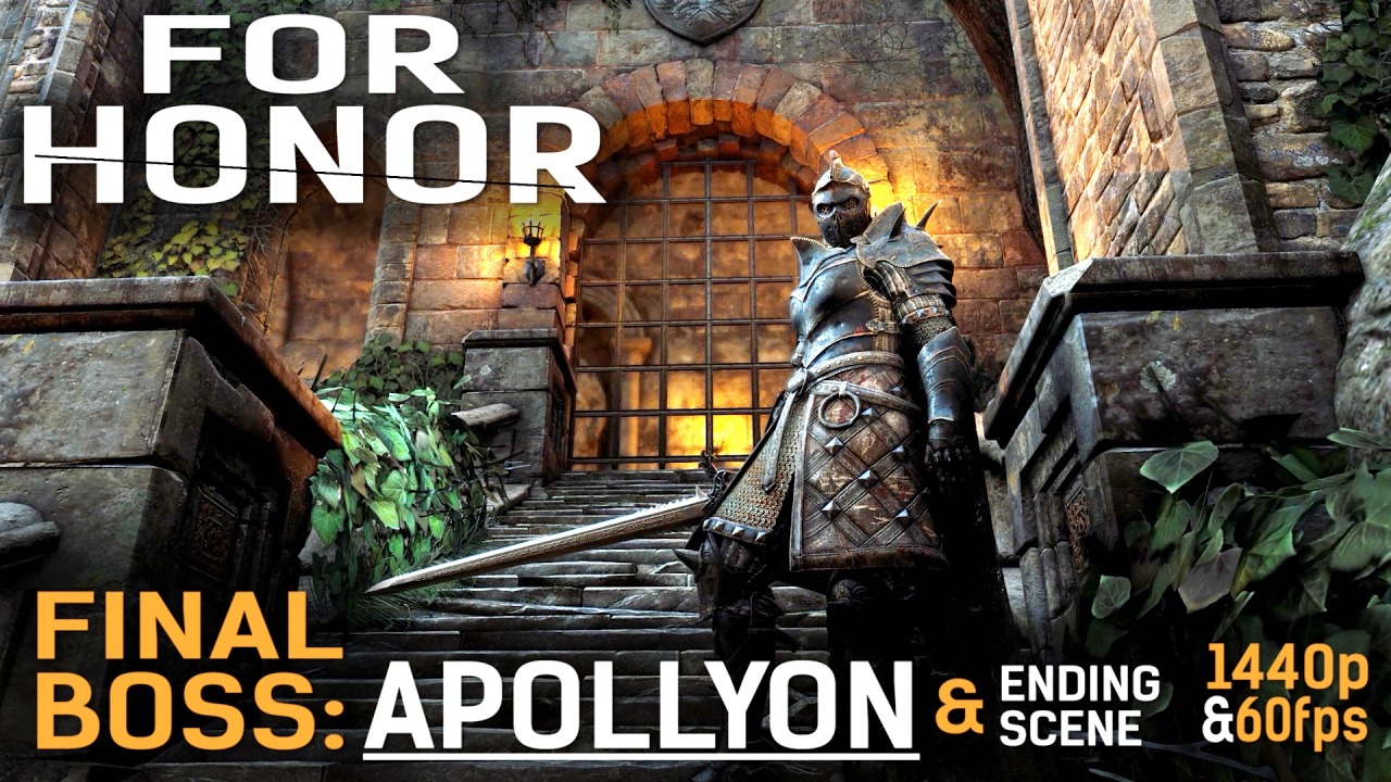 For Honor - FINAL BOSS: Apollyon & Ending (1440p & 60fps)