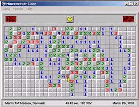 49 seconds on Minesweeper Expert level without flags