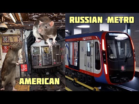 MOSCOW METRO 🚇🇷🇺Лучшее метро в мире! Сравним русское и американское метро