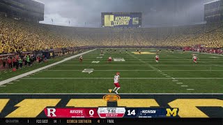 EA SPORTS College Football 26 Michigan Dynasty S1 E6: Wk4 vs Rutgers