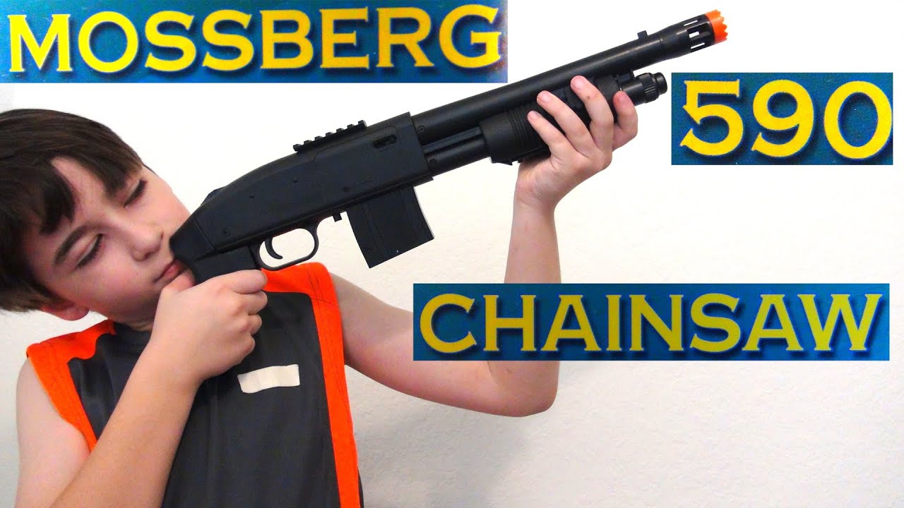 Robert-Andre's Mossberg 590 Chainsaw - YouTube
