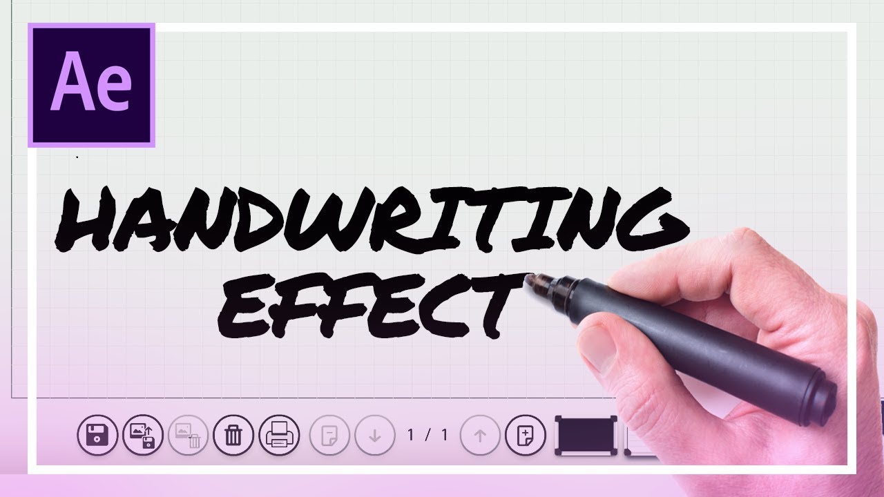 Handwriting Effect in After Effects CC 2018 - YouTube