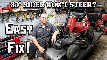 How To Fix Riding Mower Steering Issues On Craftsman, Cub Cadet, Troy Bilt, MTD or Murray 30" Easily