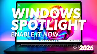 How to enable Windows Spotlight on Windows11 2026 💢‼️#microsoft #windows11 #settings 🤯🔥