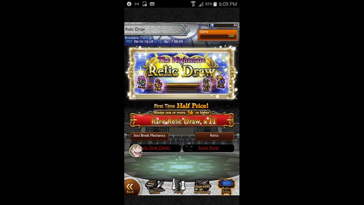 FFRK - Support and celerity lucky draws