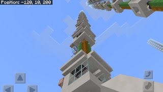 Minecraft Bedrock 140 blocks per second elevator (laggy)
