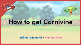 How to get Carnivine in Pokemon Brilliant Diamond & Shining Pearl [#455]