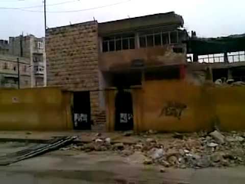 شام حلب بستان القصر آثار الدمار في احدى المدارس جراء القصف العشوائي 21 12 2012