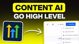How to Use GoHighLevel Content AI (Tutorial for Beginners)