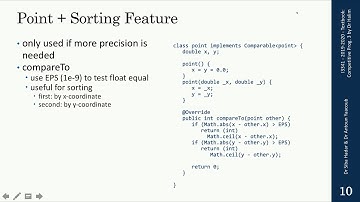 Basics of Computational Geometry