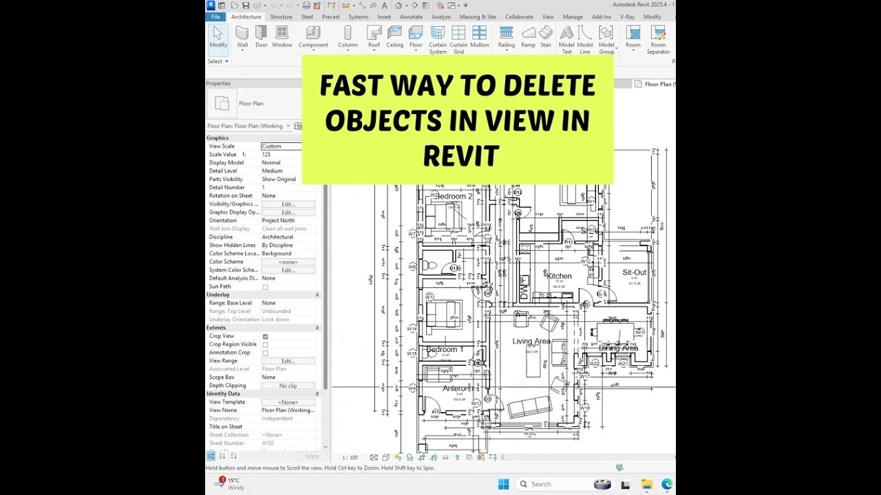 FASTEST WAY TO DELETE AN OBJECT IN REVIT  