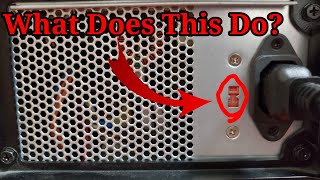 What does that orange switch do on your PC power supply?...Explained!