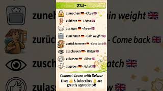 Quick German 🇩🇪: Separable Verb «Zu» #learngerman #deutschlernen