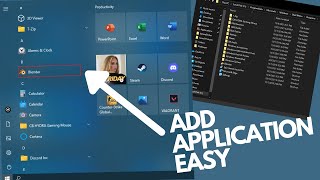 How to add app icons and programs to start menu | Windows 10