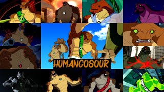 All humangosaur transformations in all Ben 10 series